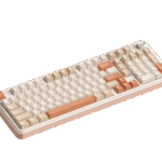 Monka K100 Tri Mode Hot-Swappable Mechanical Keyboard Autumn Sea Salt