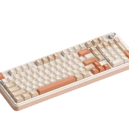 Monka K100 Tri Mode Hot-Swappable Mechanical Keyboard Autumn Sea Salt