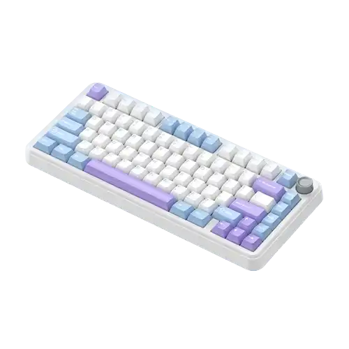 Monka K75 Tri Mode Gasket Mechanical Keyboard WAVE PURPPLE Star Blue Monka K75 Tri Mode Gasket Mechanical Keyboard WAVE PURPPLE Star Blue