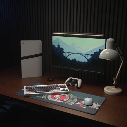 Strength in Unity-Blue Mouse Pad Desk Setup