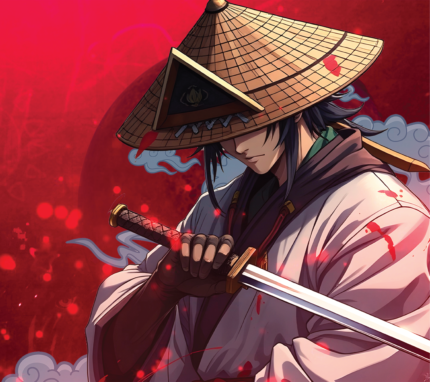 Red Samurai Mouse Pad 450 X 400